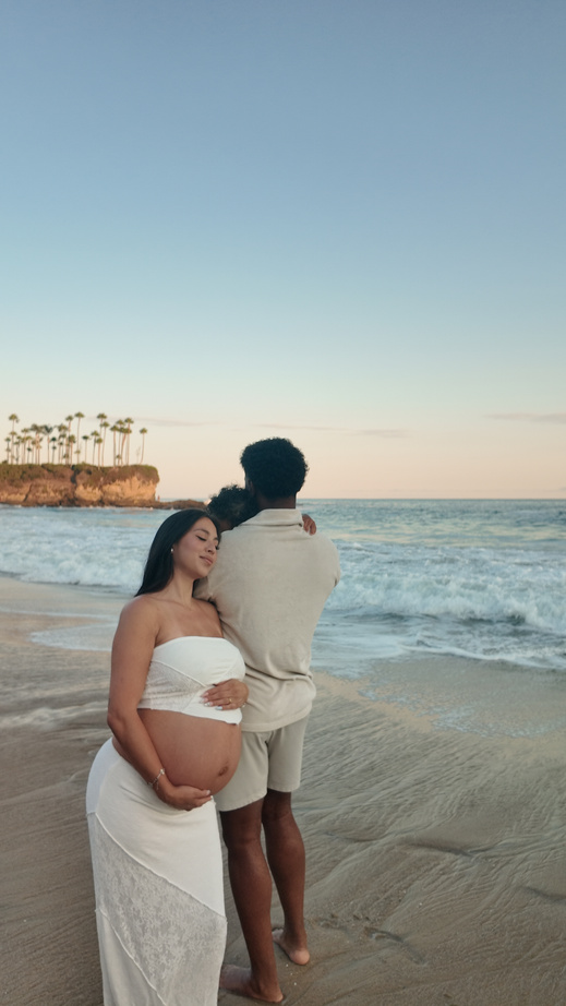 Portrait of a couple on the shoreline